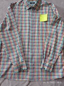 Pohodlná košeľa na zips 43/44