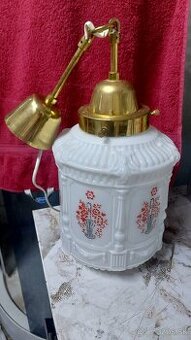 Mosadzná - sklená lampa - 1