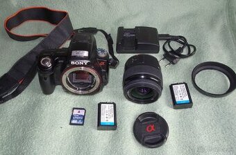 Predám jap. SONY SLT-A55V s objektívom, nabíjačkou, atď...