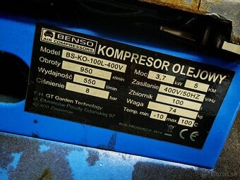 Kompresor Benso 100l