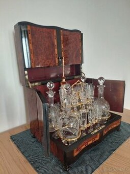 Likérová súprava, "Boulle" , Napoleon III. likérnik, tuja