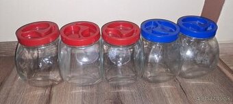 Sklenene nadoby + 2x salka