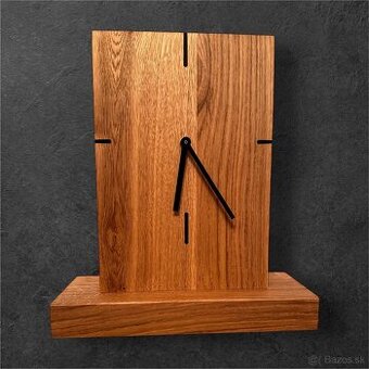 Dubové hodiny s podstavcom - 1