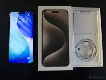 Predám Iphone 15 pro max 256Gb White Titanium