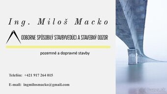 stavebný dozor, stavbyvedúci, projektový manažér
