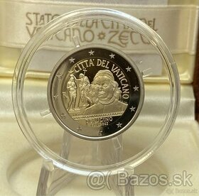 Vatikan PROOF pamatne 2 Euro mince - 1