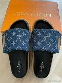 Louis Vuitton denim šľapky veľk.39/40