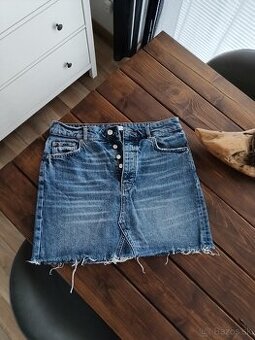 Gina tricot riflová sukňa M