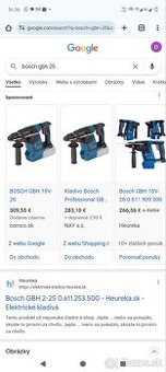 Bosch priklepova vŕtačka