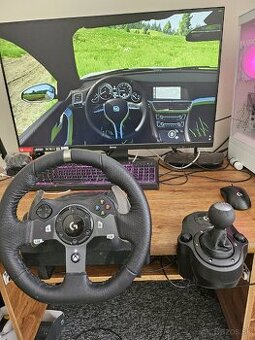 Predám Logitech G920 volant + pedále + spojka – 220 €