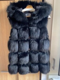 DÁMSKA KOŽUŠINOVÁ VESTA GILET3 BLACK - MAX