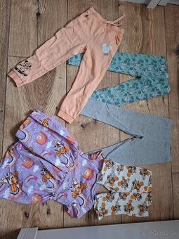 Teplaky, legíny, šaty 110,116