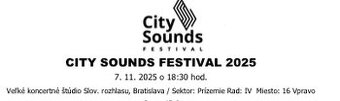 City sounds festival 7.11.2025