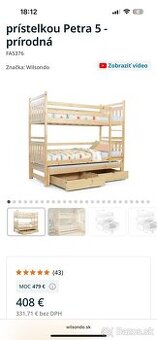 Poschodová posteľ Wilsondo