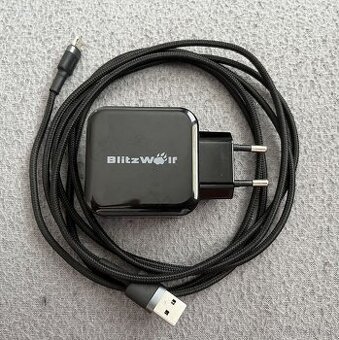 Blitzwolf nabíjačka 24W + Beseus microUSB kábel 2m