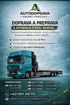 Autodoprava a Práce s hydraulickou rukou