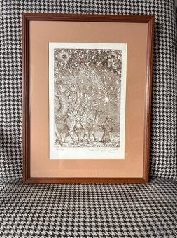 Peter Kľúčik - grafika traja králi