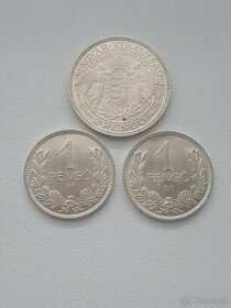Mince 1,2 a 5 pengo  maďarsko