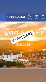DJ EKG Sunset Bratislavský hrad