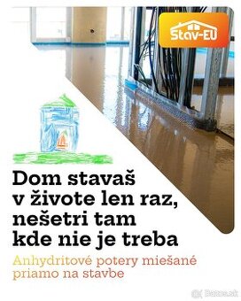 Realizujeme anhydritové potery v okrese Svidnik