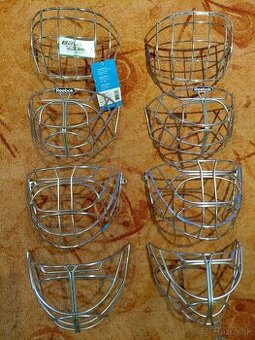 Brankárske mriežky, celkem 8 kusou, Bauer, Reebok, CCM, atd.