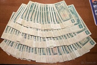 Staré bankovky 100 kčs 1961 balíček 100 kusů 