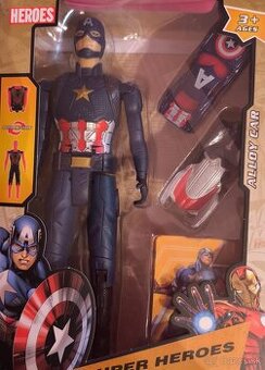 Kapitán Amerika s autíčkami Avengers