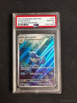 151 (MEW)	graded pokemon card slab	Wartortle 	171	psa 10