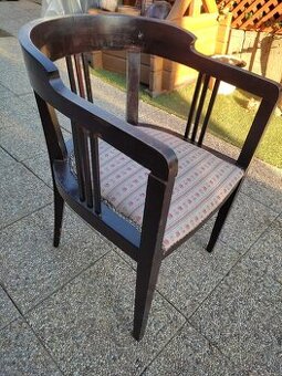 Stolička kreslo Thonet s pruzinami