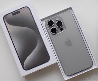 iPhone 15 Pro Max Natural Titanium BATERIE 100% TOP