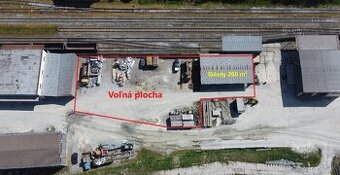 Voľná plocha - 260 - 8000 m² - spevnená/oplotená - Kostoľany