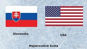 Predám vstupenky na zápas majstrovstiev SLOVENSKO vs USA