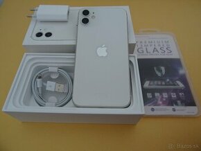 iPhone 11 64GB WHITE - ZÁRUKA 1 ROK - 100% BATERIA