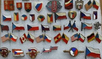 odznaky - vlajky, štátne symboly a iné