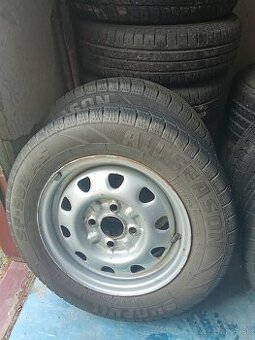 Celoročné pneu + disky 4x100 165/70 r13