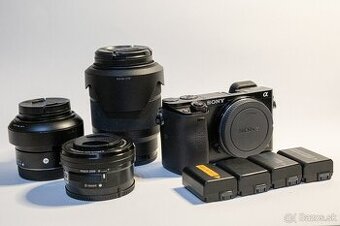 Sony A6000 + 3 objektívy