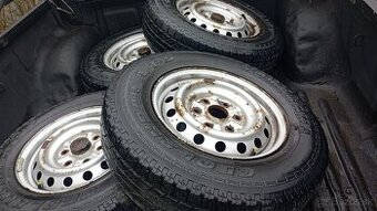 Plechove disky + pneu mitsubishi L200  205/80 R16