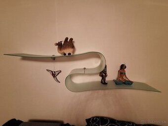 Sklenená polica Snake