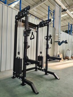 Half rack + protismerné kladky + multipress