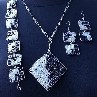 Handmade, čierno-biely set