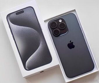 iPhone 15 Pro Black Titanium BATERIE 100% TOP