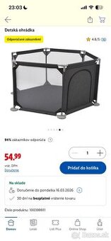 Ohradka pre deti lupilu