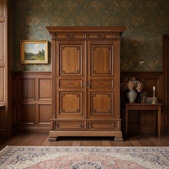 Starožitná šatní skříň