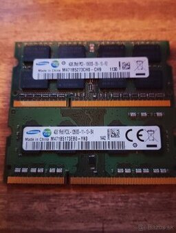 2 ks pamäť RAM SO-DIMM DDR3L Samsung 4 GB
