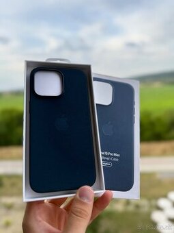 NOVÝ kryt pre Apple 15 Pro Max tkaninový - modrý