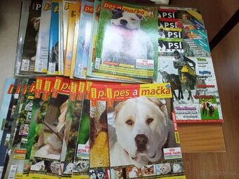 Staršie vydania časopisov Pes a mačka + časopis Psí sporty