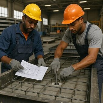 Betonáž prefabrikátov Sučany