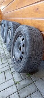 Sada kolies, letné pneumatiky, oceľové disky