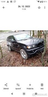 Rozpredám BMW X5 E53 3.0i