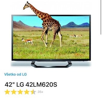 Predam plne funkcnu TV LG 42lm620s